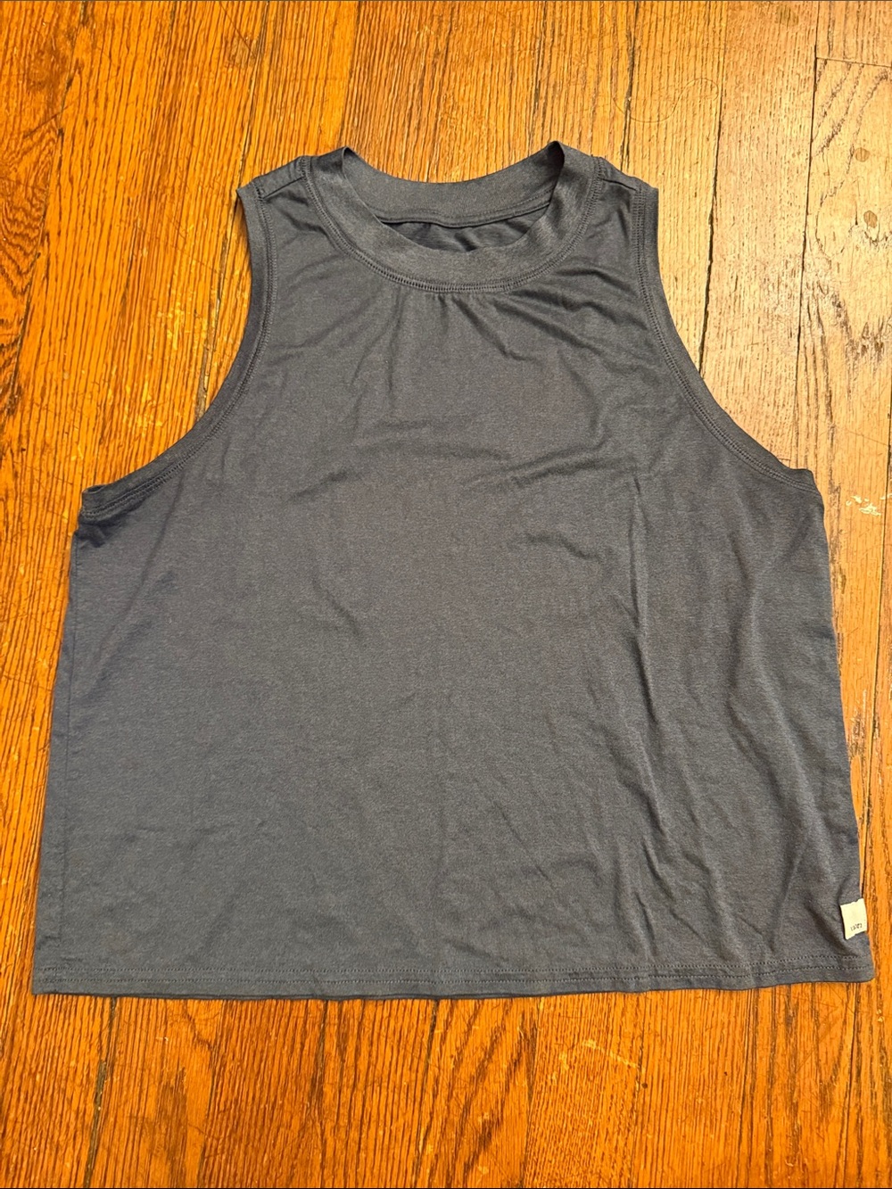 Vuori Women's Crop Tank Top - Heather Blue